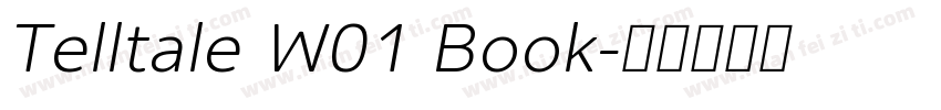 Telltale W01 Book字体转换